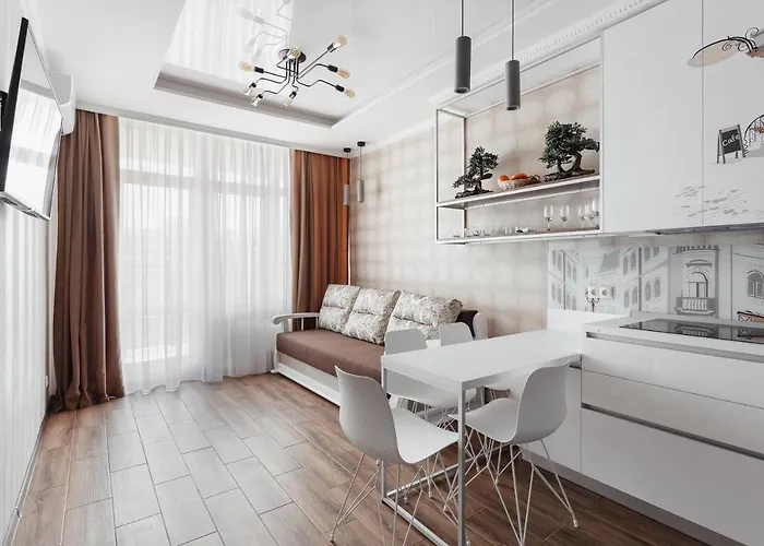 아파트 Arkadia With Terrace And Sea View 오데사