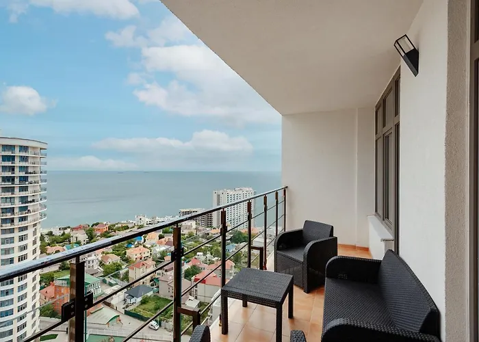 דירה Arkadia With Terrace And Sea View אודסה
